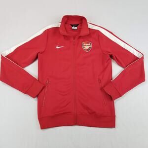 Arsenal Jacket Mens Small Red Soccer Football Nike Full Zip Track Top Training